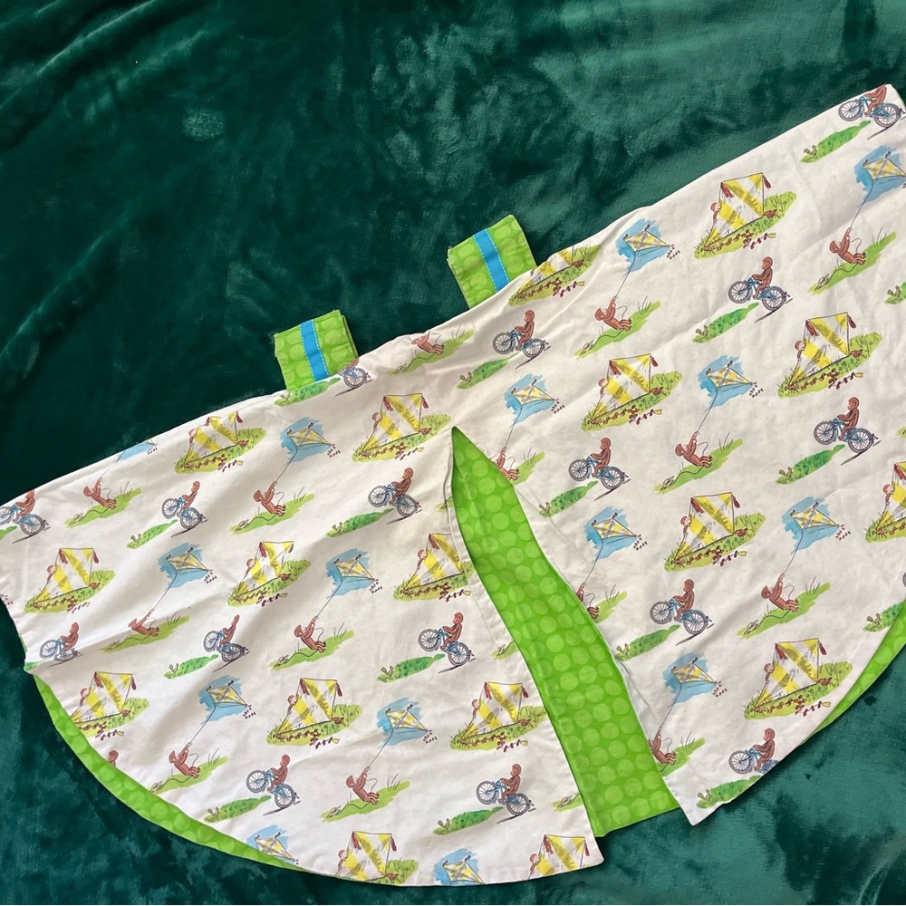 Lightweight Handmade Curious George Infant Car Seat Carrier Cover